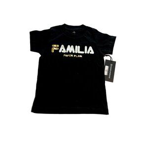 NWT Paper Plain Familia Tee in Black